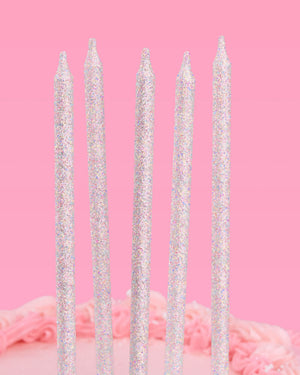 Shimmer Candles - iridescent glitter candles