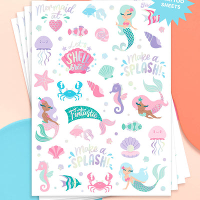 Mermazing Tats - 112 temporary tattoos