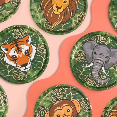 Jungle Fever Plates - 24 paper plates