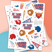 Home Run Tats - 56 temporary tattoos