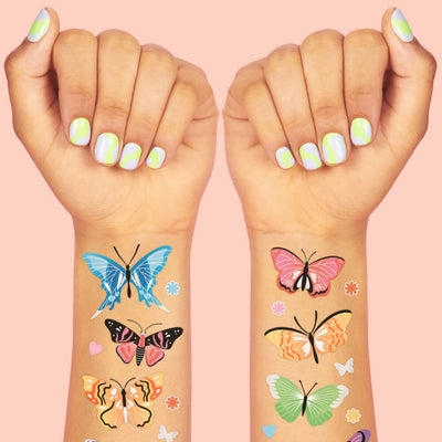 Butterfly Wishes Tats - 46 foil temporary tattoos