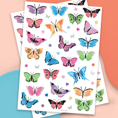 Butterfly Wishes Tats - 46 foil temporary tattoos