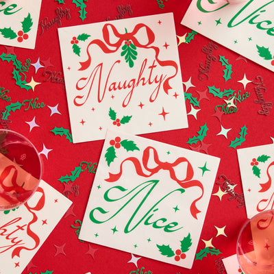 Naughty or Nice Napkins - 25 paper napkins