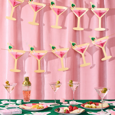 Martini Banner - 3D paper banner