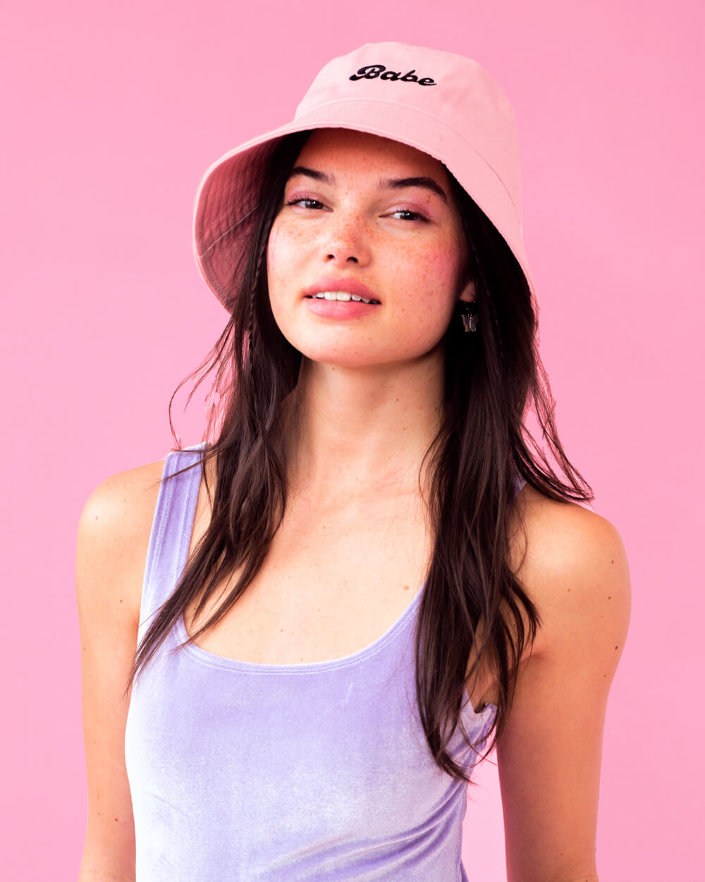 Babe Bucket Hat - embroidered cotton hat