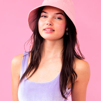 Babe Bucket Hat - embroidered cotton hat
