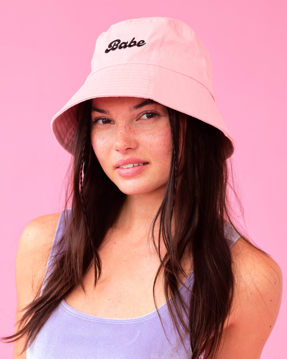 Babe Bucket Hat - embroidered cotton hat