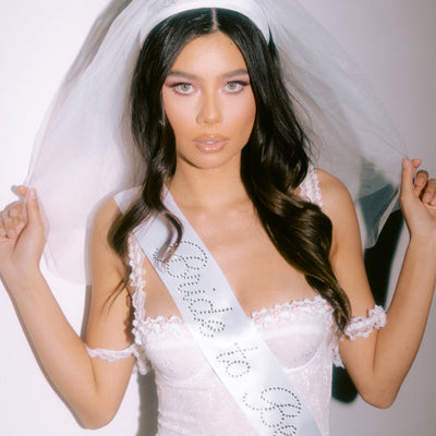 The Noncommittal Pack - veil headband + sash