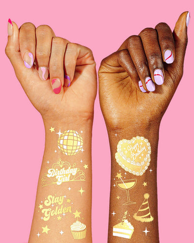 Golden Bday Tats Bundle