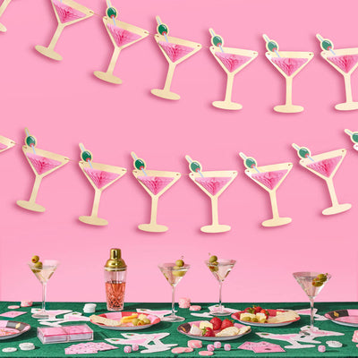 Martini Banner - 3D paper banner