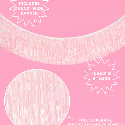Iridescent Fringe - iridescent foil banner