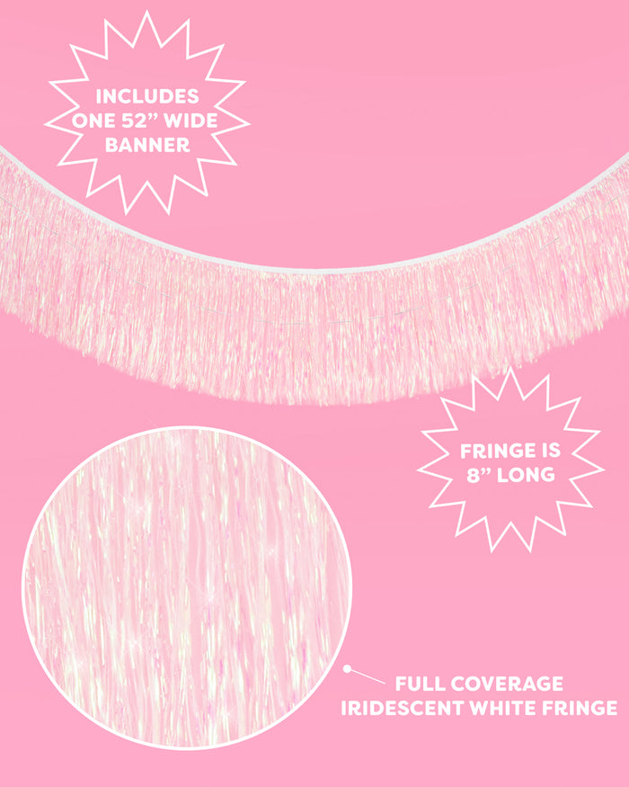 Iridescent Fringe - iridescent foil banner