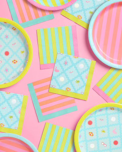 Pool Party Napkins - 24 paper napkins