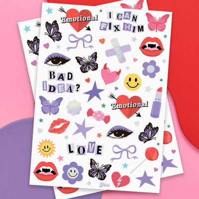 Good Idea Tats - 64 foil temporary tattoos