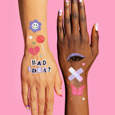 Good Idea Tats - 64 foil temporary tattoos