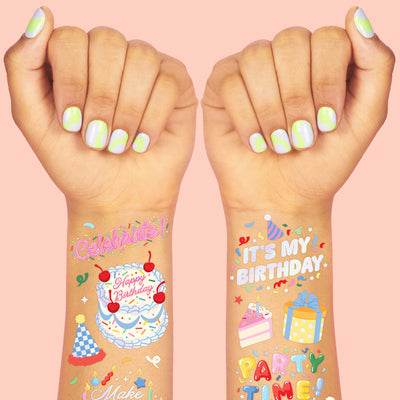 Let's Party! Tats - 50 temporary tattoos