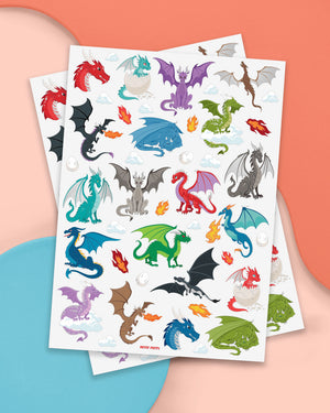 Fire Breather Tats - 60 foil temporary tattoos