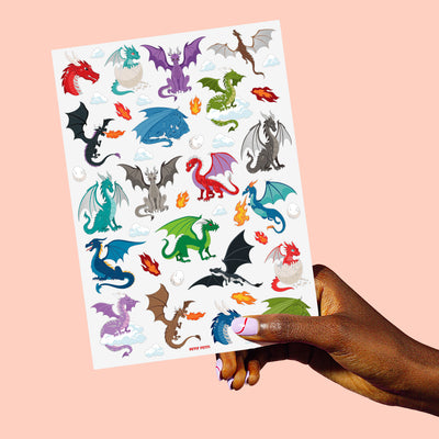 Fire Breather Tats - 60 foil temporary tattoos