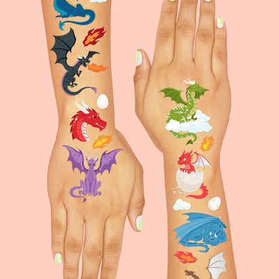 Fire Breather Tats - 60 foil temporary tattoos
