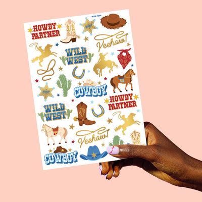 Wild Wild West Tats - 52 temporary tattoos