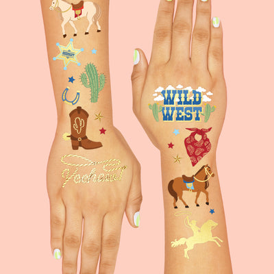 Wild Wild West Tats - 52 temporary tattoos