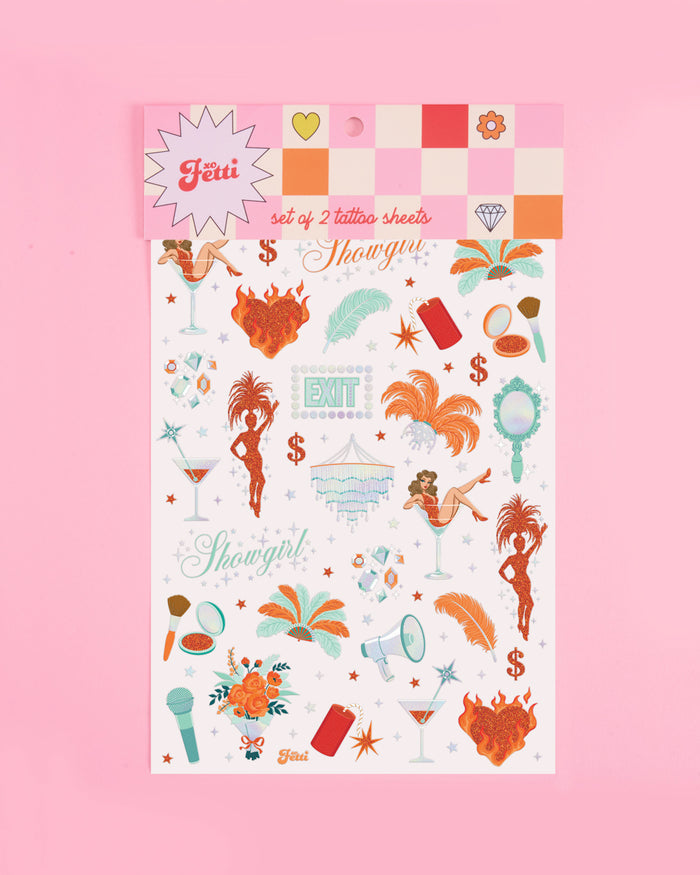 Showgirl Tats - 64 temporary tattoos
