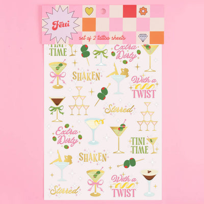 Martini Tats - 50 temporary tattoos