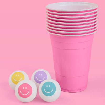 Smiley Pong Balls - really cute pong balls