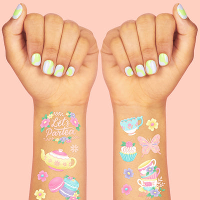 Let's Partea Tats - 61 foil temporary tattoos
