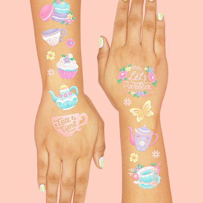 Let's Partea Tats - 61 foil temporary tattoos