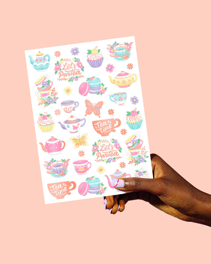 Let's Partea Tats - 61 foil temporary tattoos