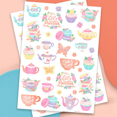 Let's Partea Tats - 61 foil temporary tattoos