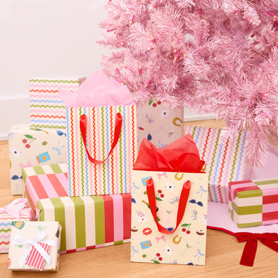 Cute Girl Gift Bag Set - 6 gift bags