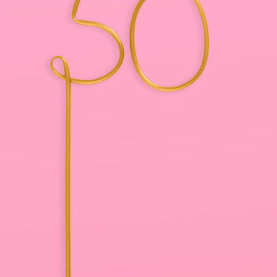 Half Way There Straw - XL gold 50 straw