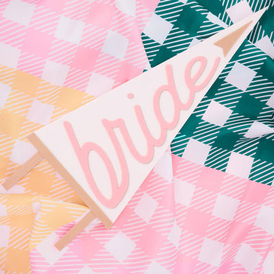 Camp Bride Pennant - felt wall decor