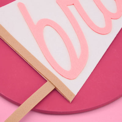 Camp Bride Pennant - felt wall decor