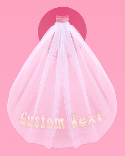 Groovy Custom Veil - customizable veil