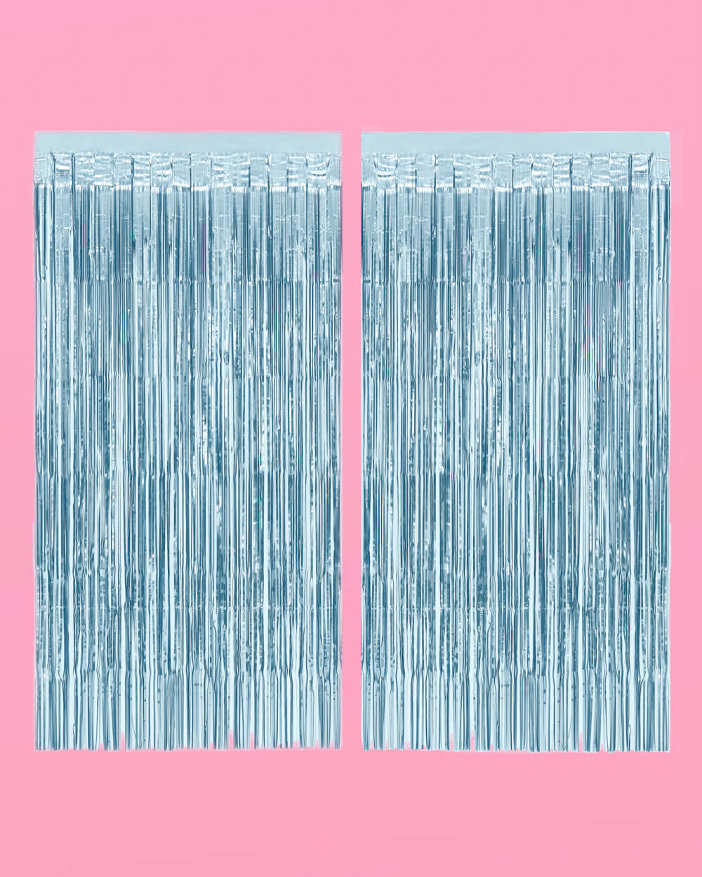 Something Blue Curtain - blue foil curtain