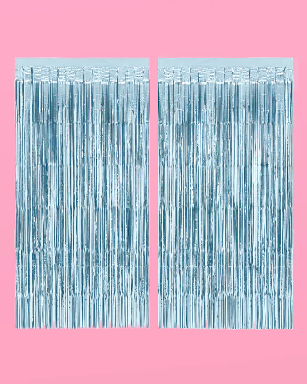 Something Blue Curtain - matte blue foil curtain