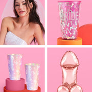 P3N!5 Pack - balloon, tiara veil, tumbler + cups