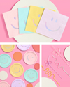 Pastel Party Starter Pack - Plates, Napkins + Straws