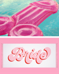 Bride Beach Pack - pool float + towel