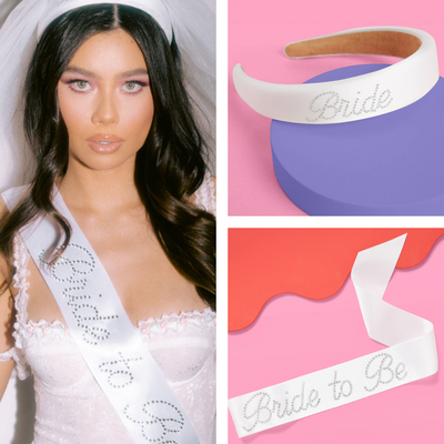 The Noncommittal Pack - veil headband + sash