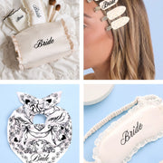 Bridal Bundle - bag, clips, eye mask + scarf
