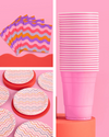 Groovy Party Pack - plates, napkins + cups
