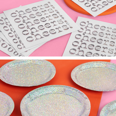 Shimmer Party Pack - plates + napkins