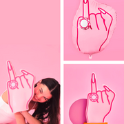 Bling Ring Basics - foam finger + balloon