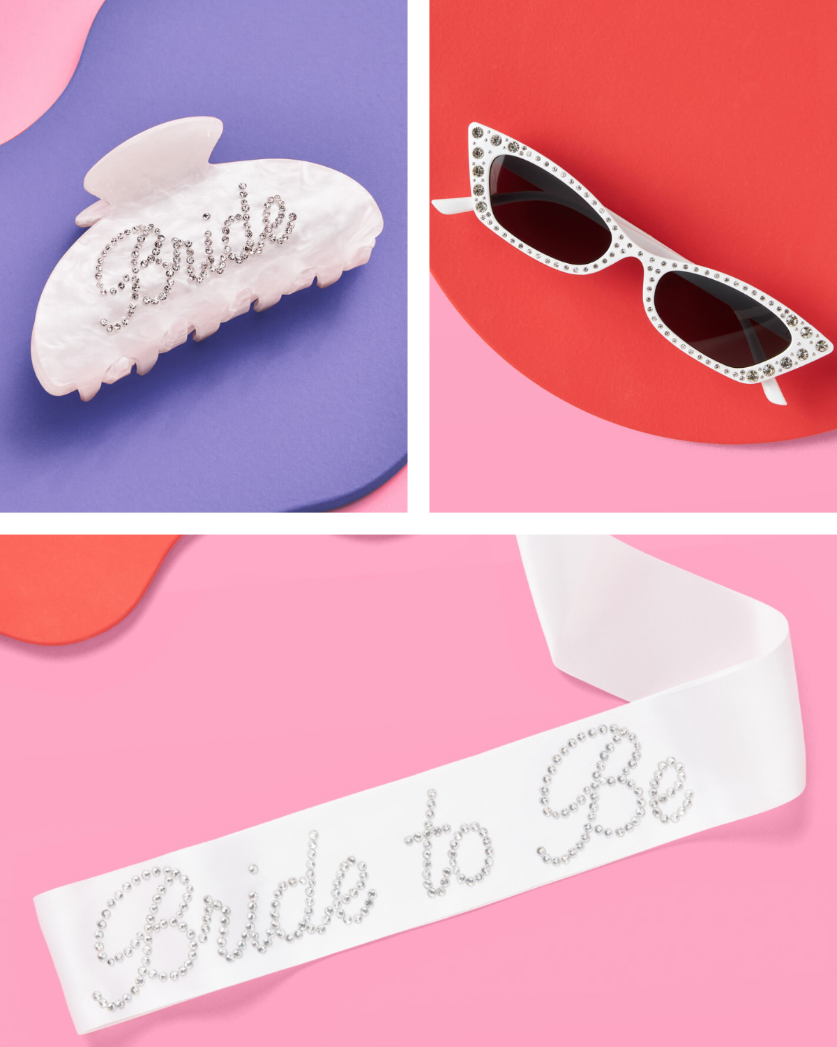 That Bride Pack - sash, sunglasses + clip