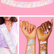 Last Disco Trio - banner, sash + tats