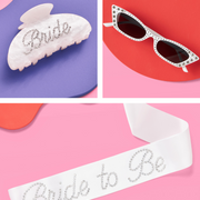 That Bride Pack - sash, sunglasses + clip